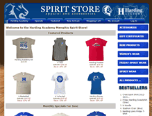 Tablet Screenshot of hardingspiritstore.com